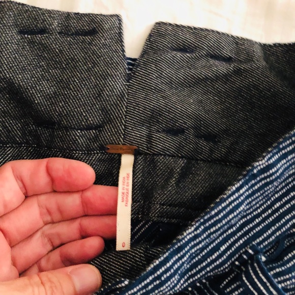 Free People Cropped Striped Pants 0 - Picture 5 of 6